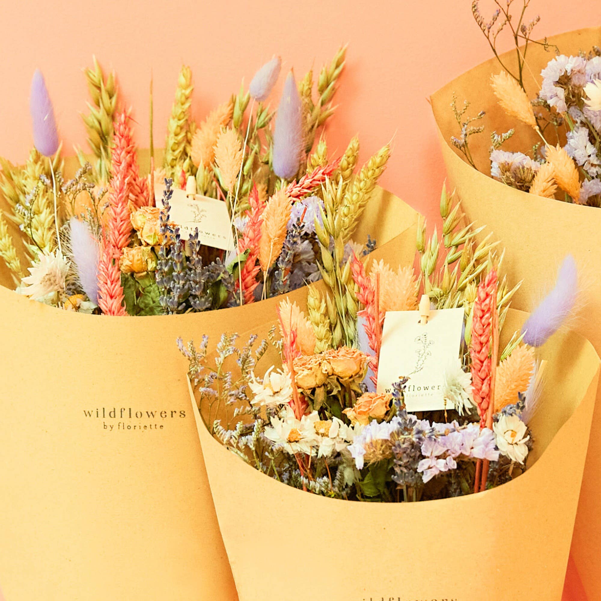 Field Bouquet Lavender Peach - Large