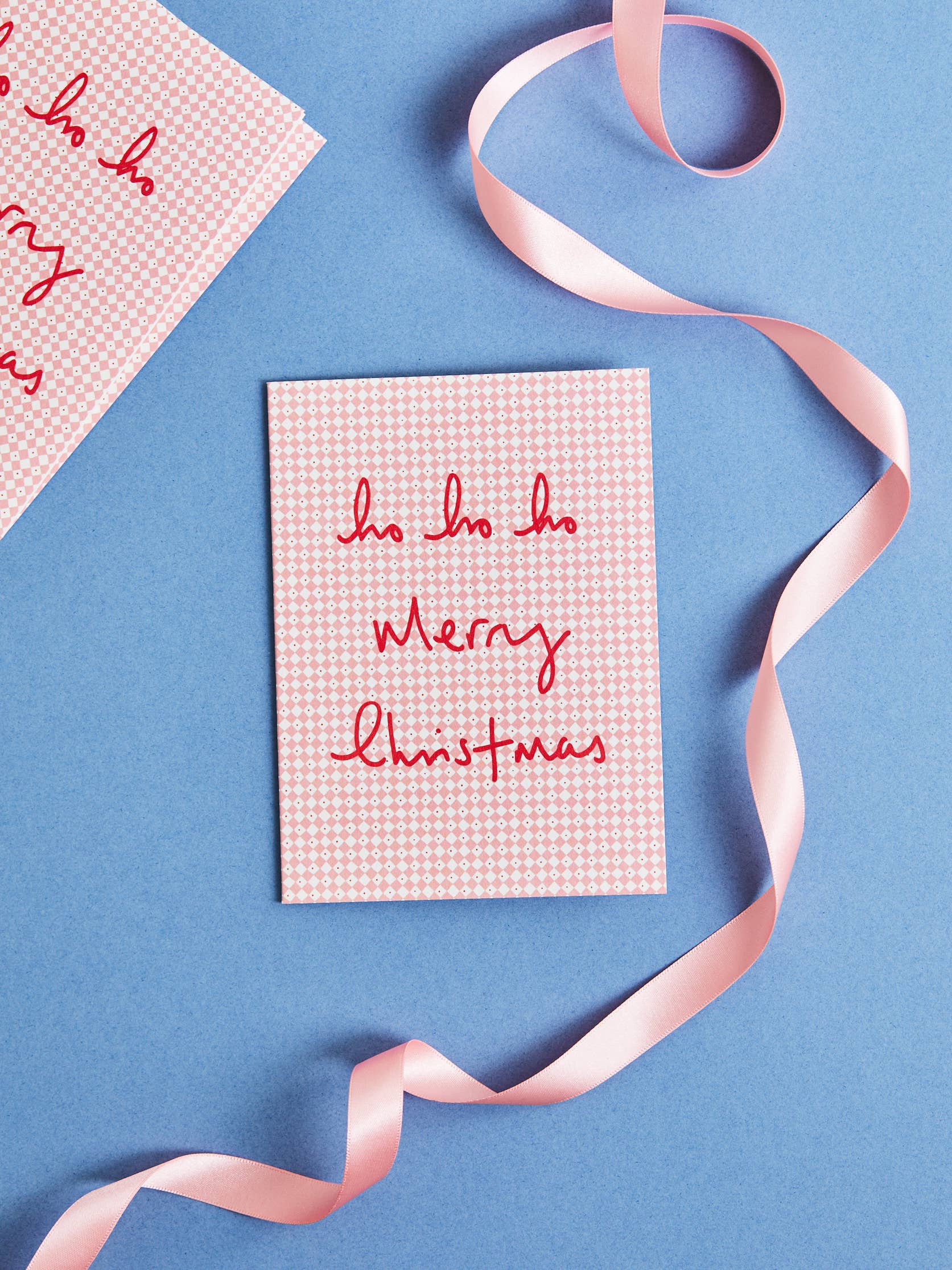 Diamond Ho Ho Ho Pink Card: Individual