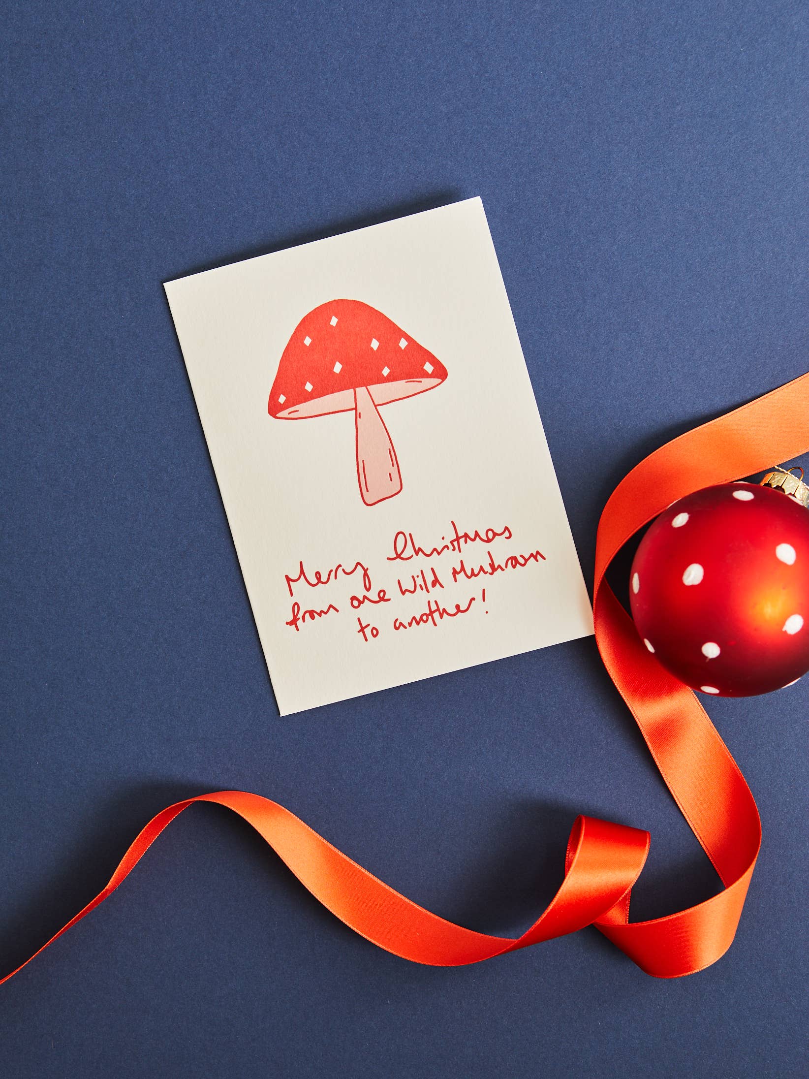 Wild Mushroom Christmas Card