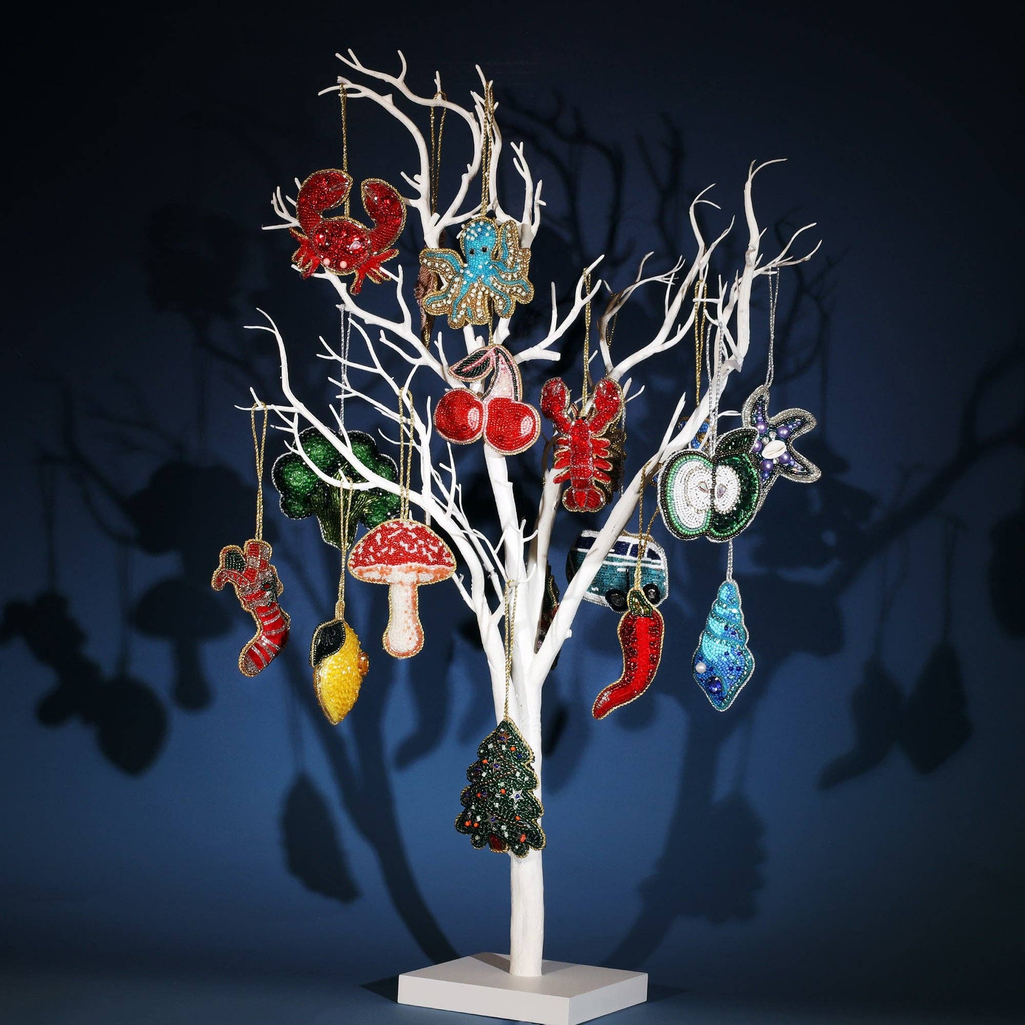 Beaded Mushroom Hanging Decoration