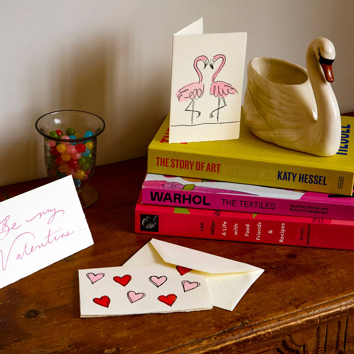 Flamingo Valentine Card