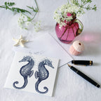 Seahorse Greetings Card