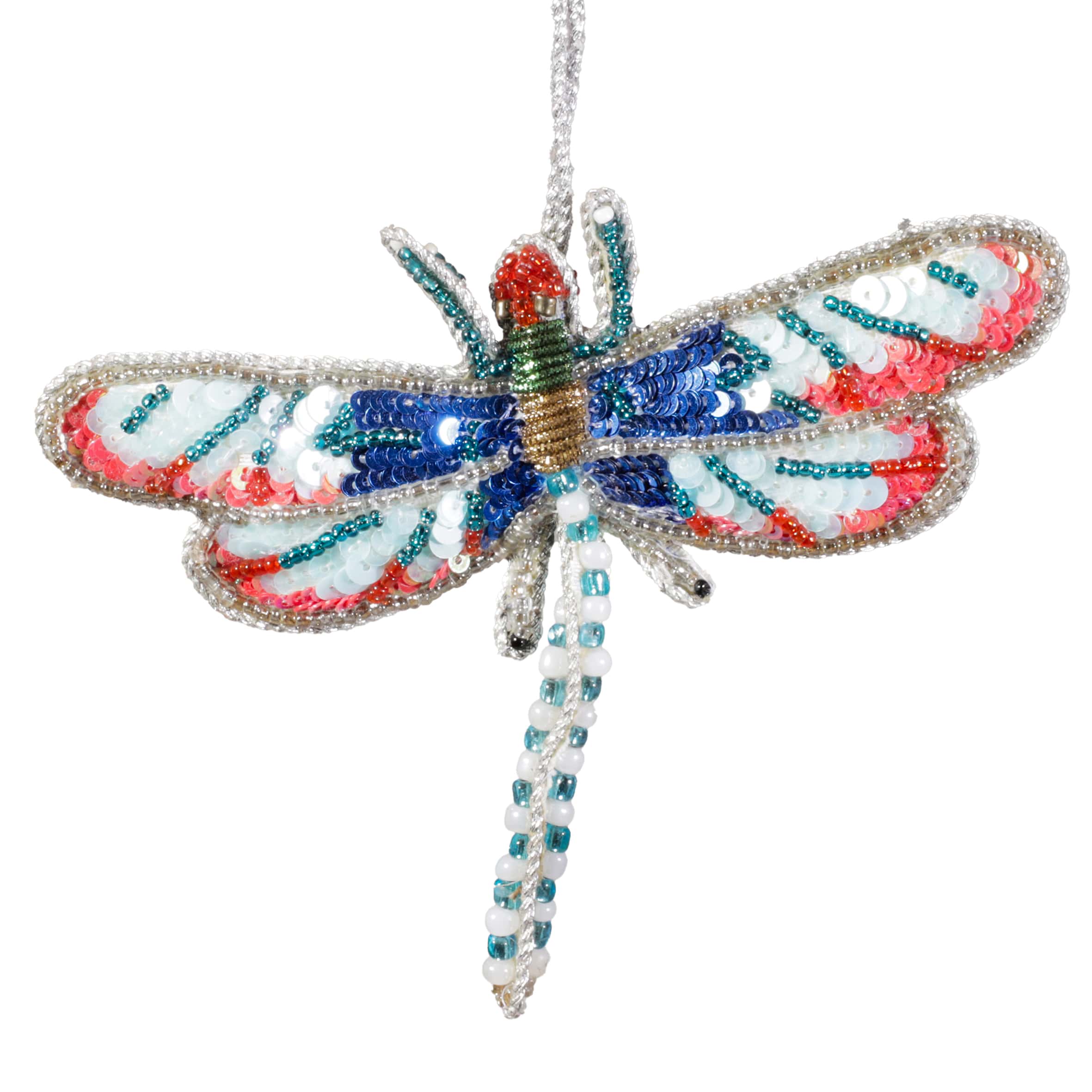 Beaded Dragonfly Hanging Decoration