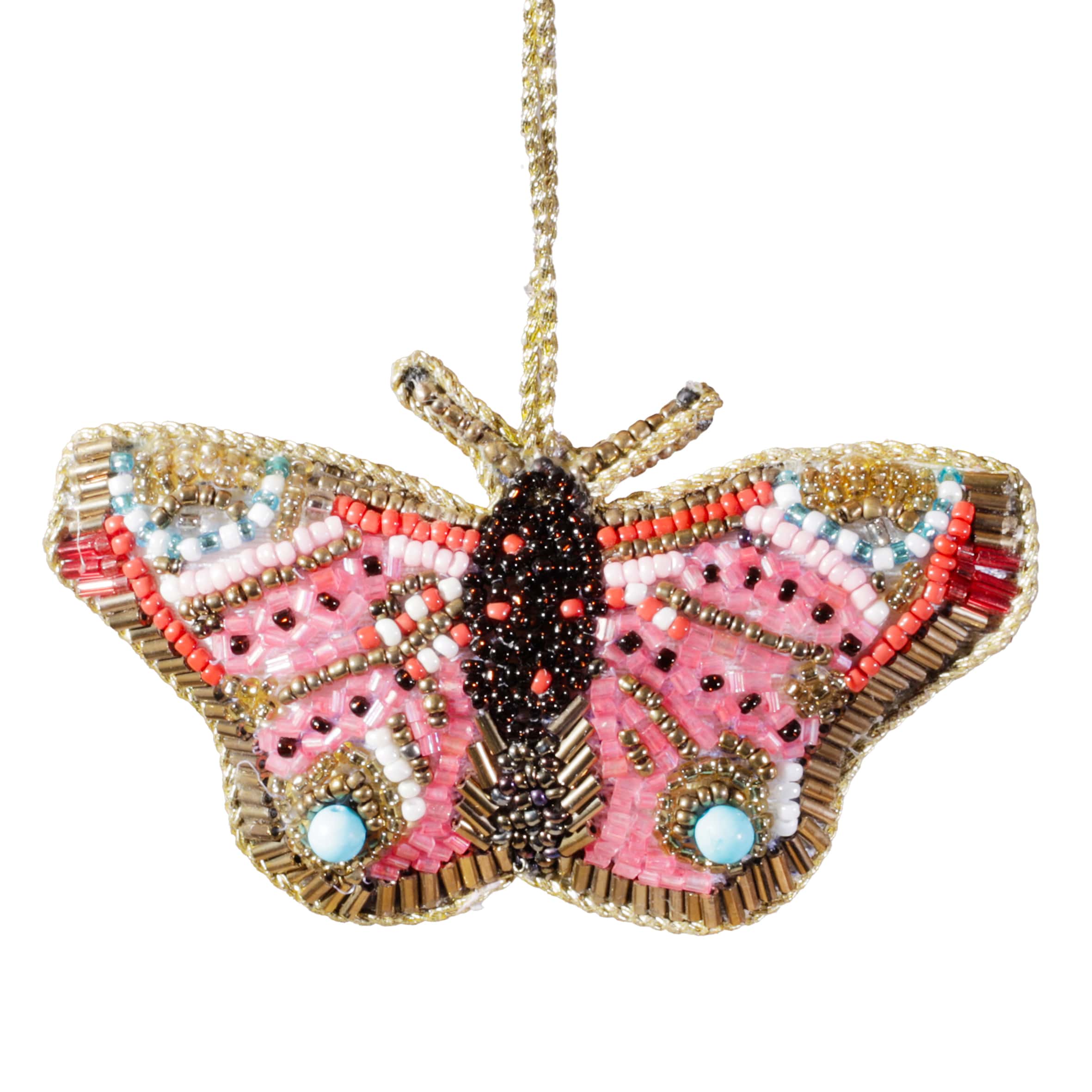 Beaded Butterfly Hanging Decoration