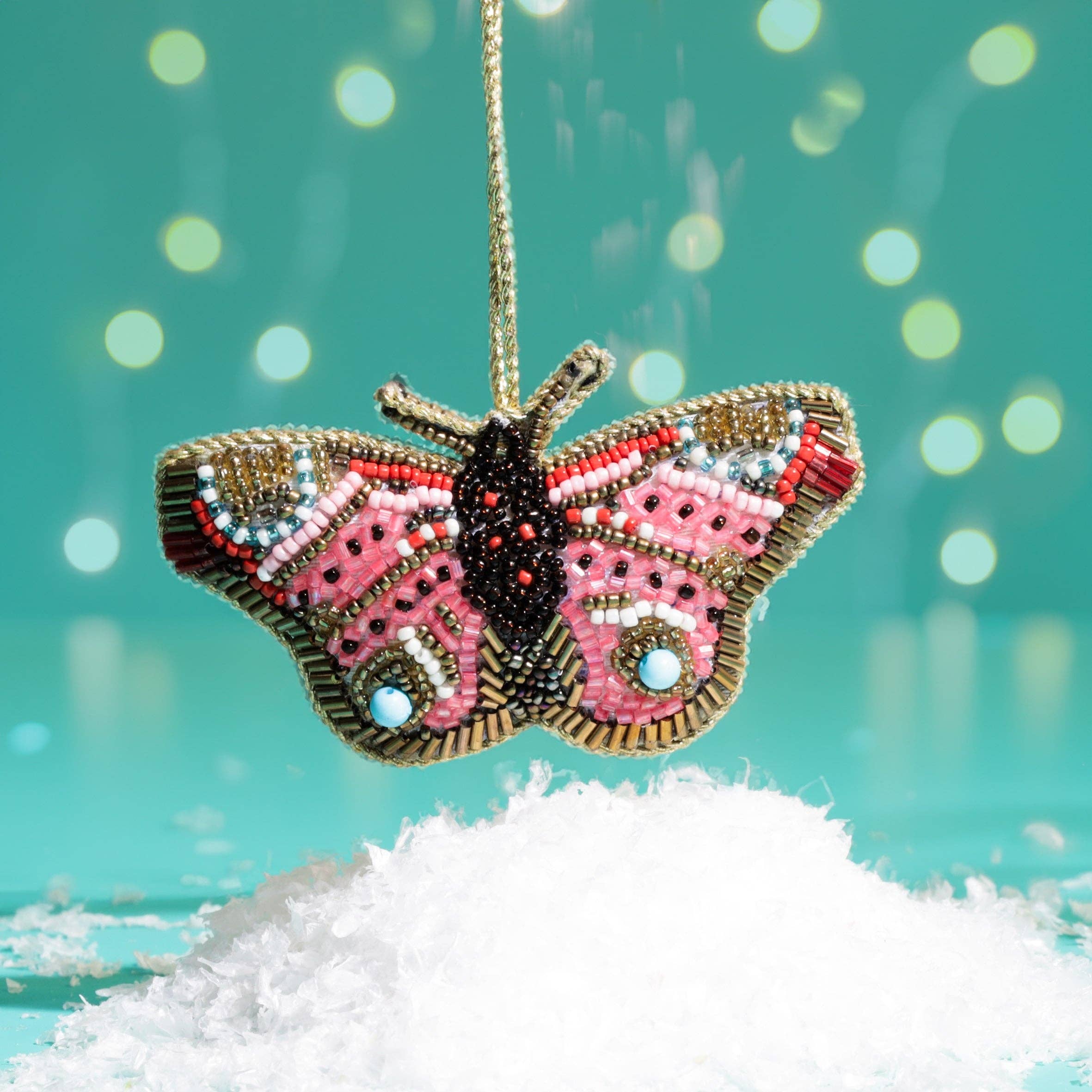 Beaded Butterfly Hanging Decoration