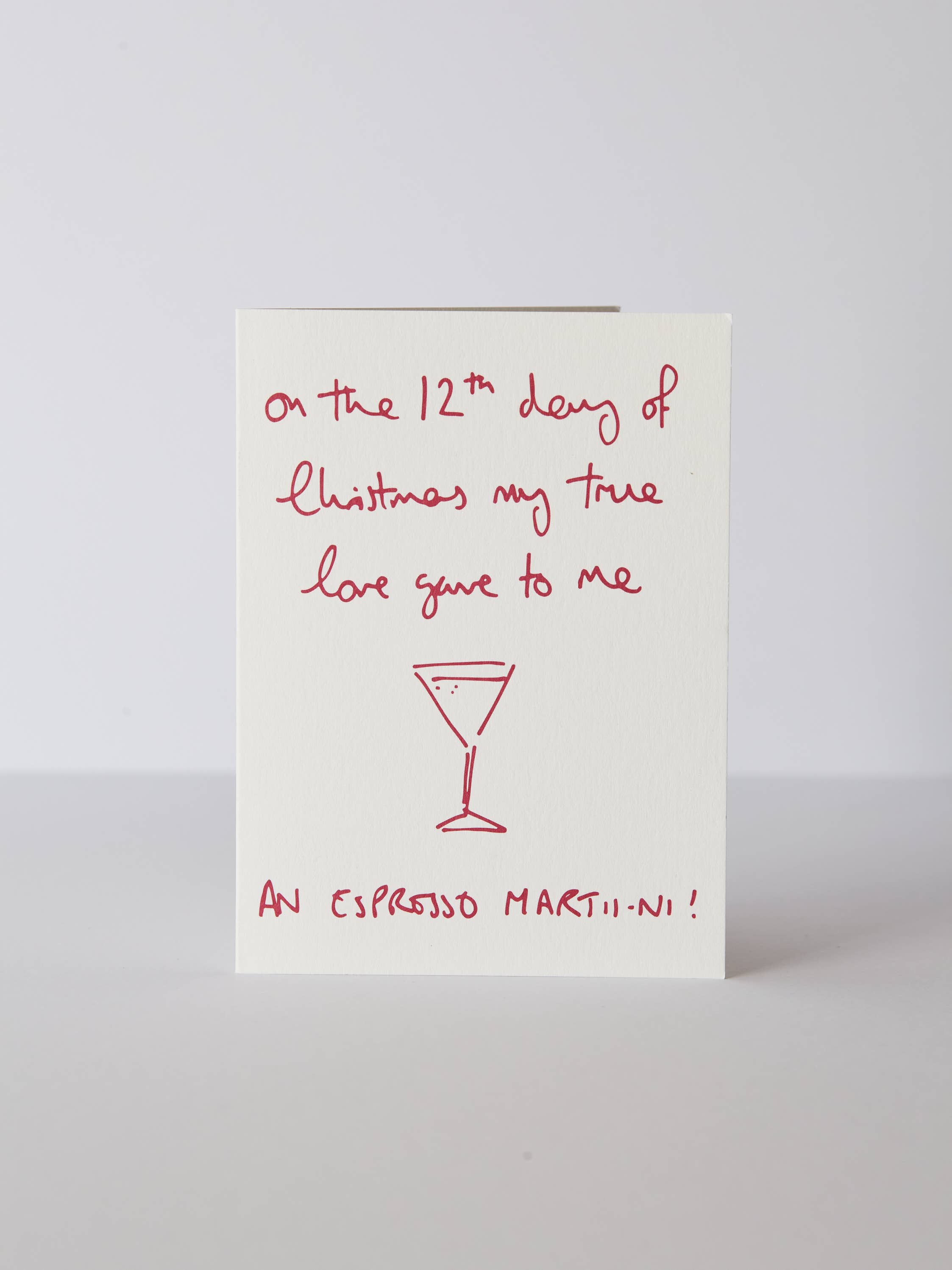 Espresso Martini Christmas Card