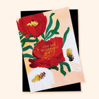 You are Blooming Lovely Floral Thank You / Love Card