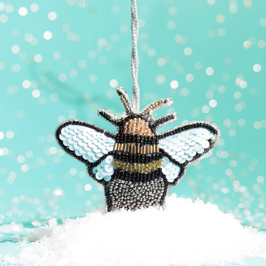 Beaded Bee Hanging Decoration