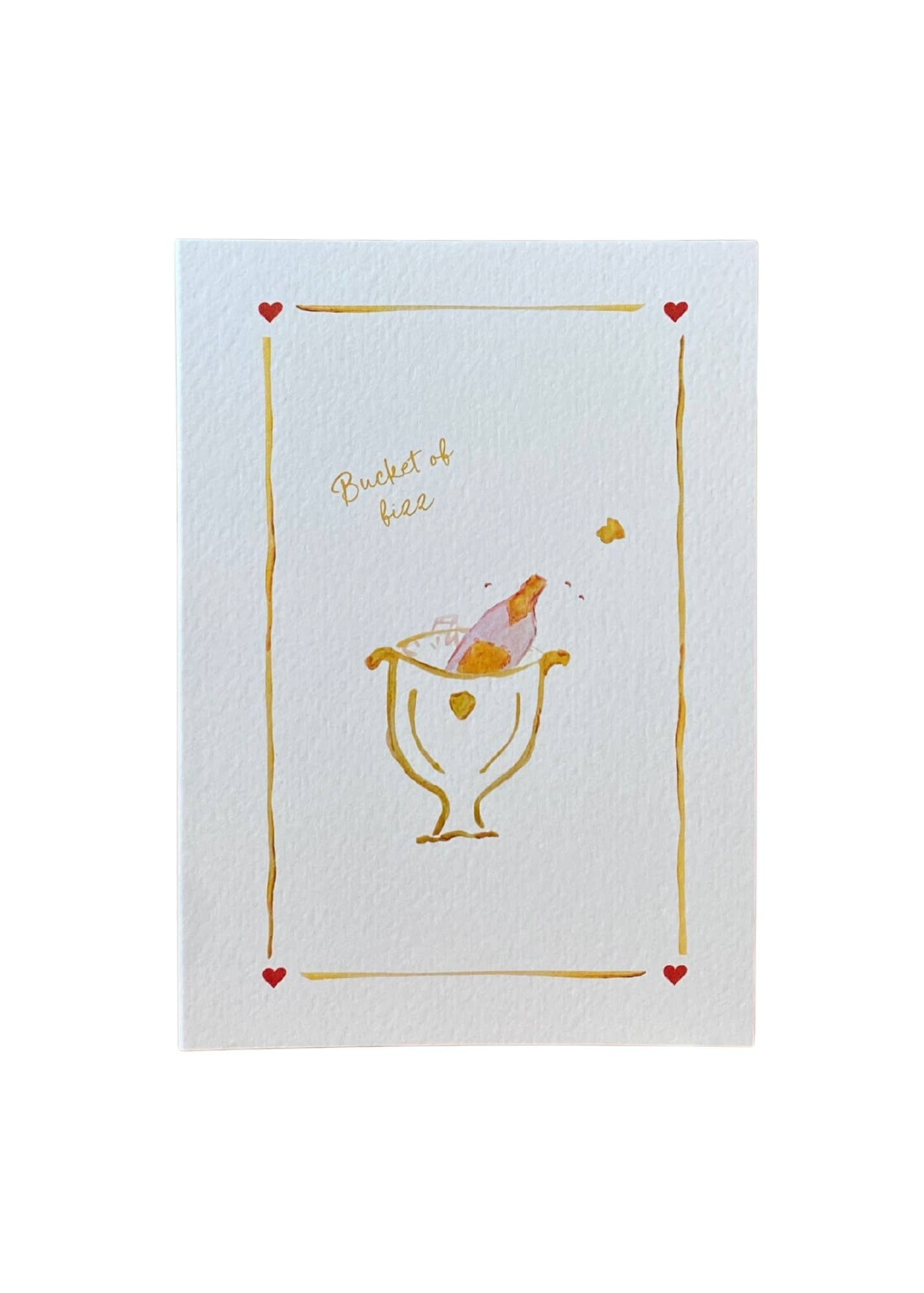 Bucket of Fizz Greetings Card 