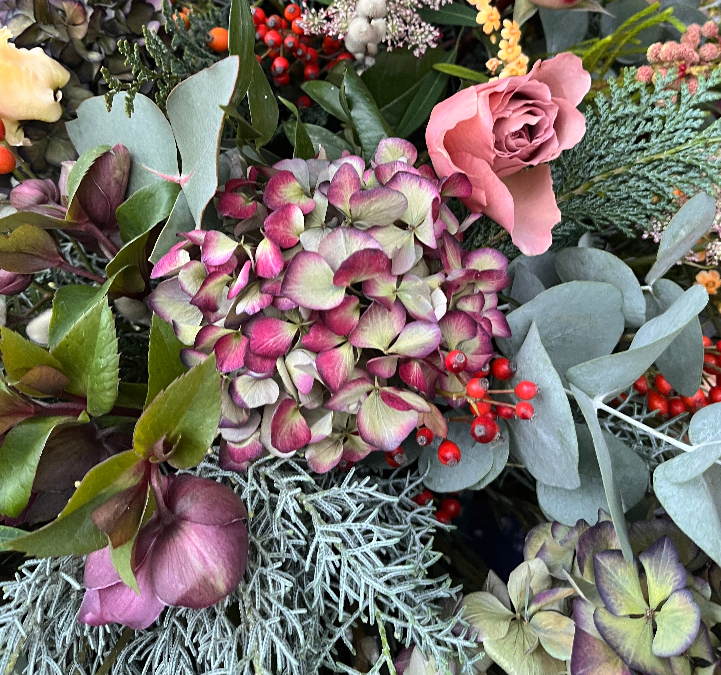 Christmas bouquet workshop