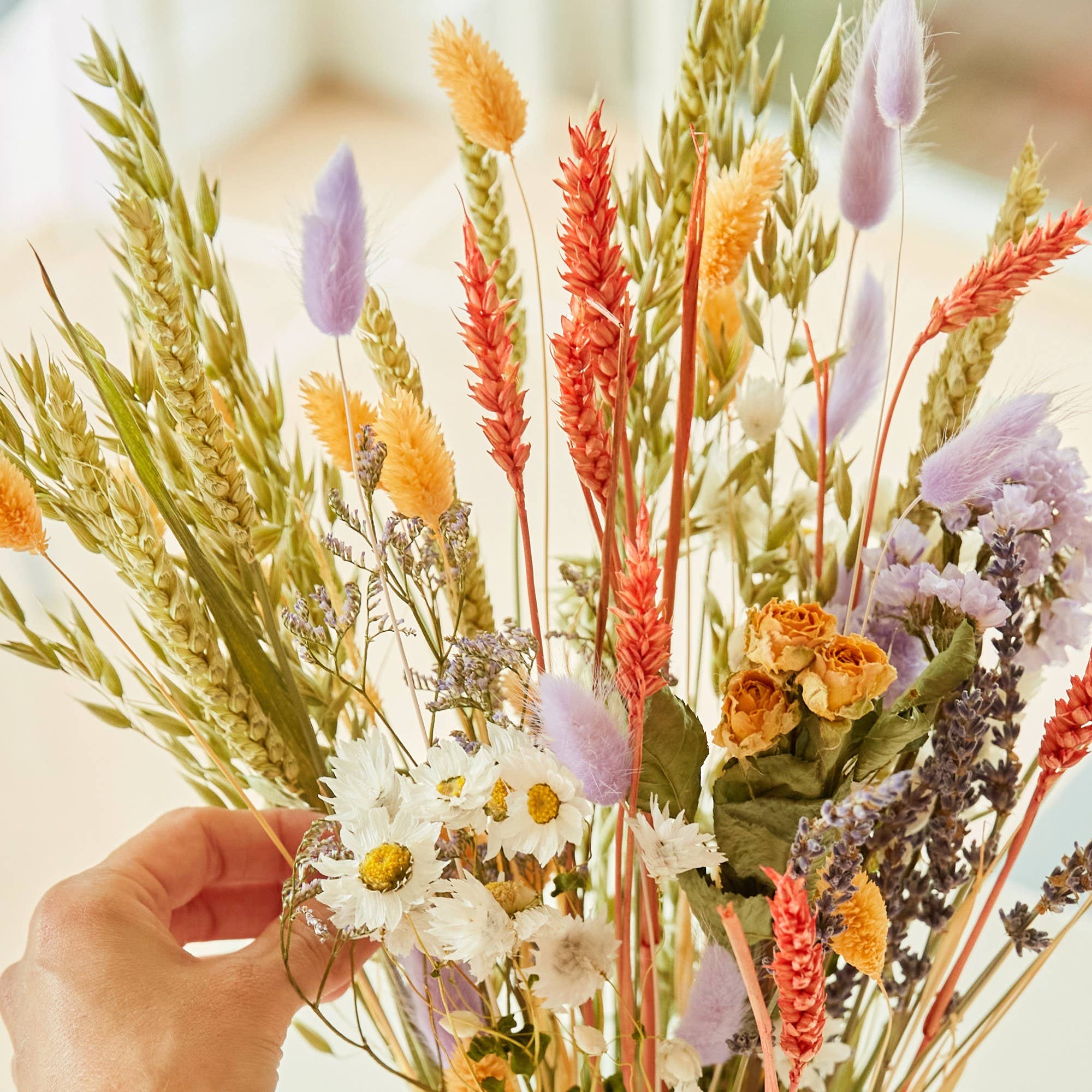 Field Bouquet Lavender Peach - Large