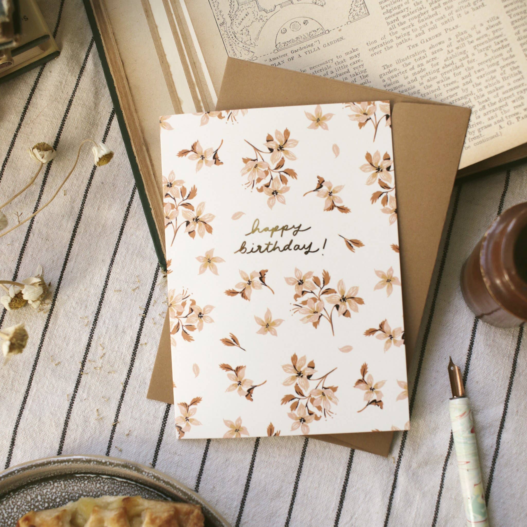 Ditsy Floral Print Cottagecore Birthday Card