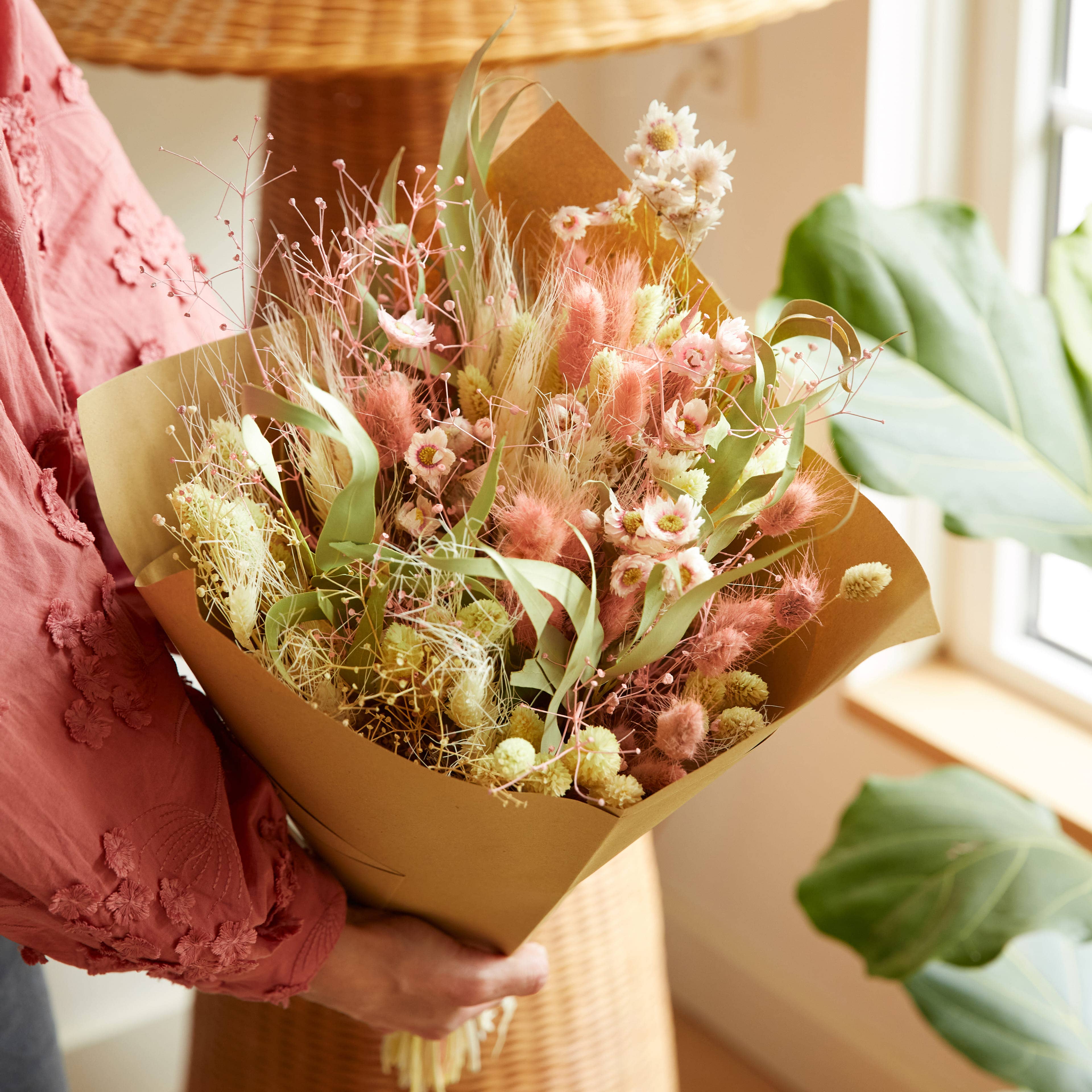 Dried Flowers - Mother's Day Classic Bouquet - Blush