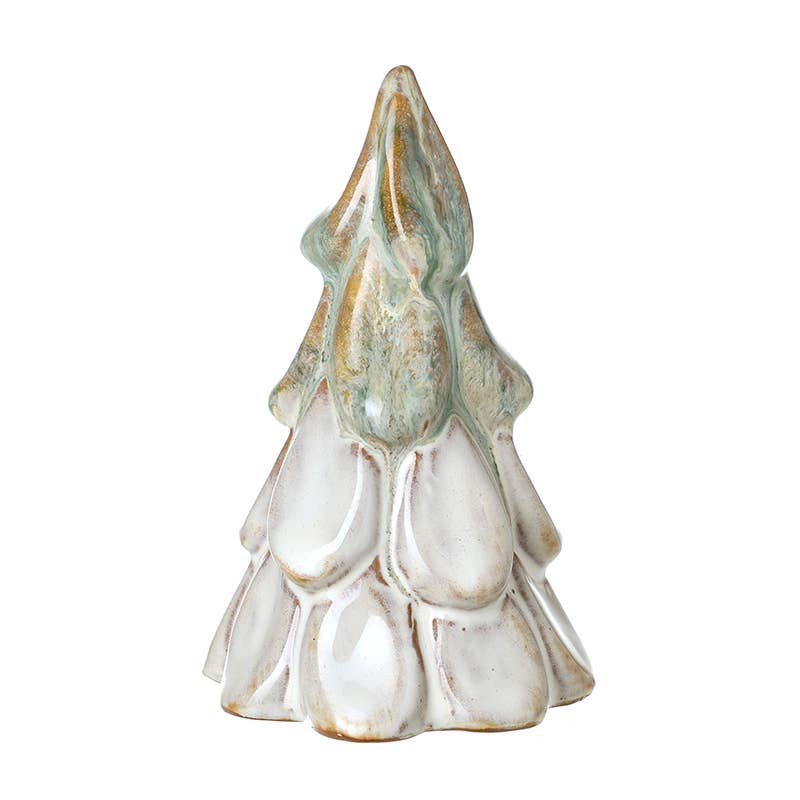 GREEN CERAMIC CHRISTMAS TREE (11)cm)