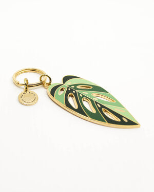 Monstera adansonii 'Archipelago' - Keychain