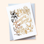 Annie Dornan Smith - Gold Botanical Season's Greetings Card