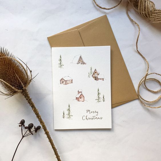 Annie Brougham - Cabins in the Snow card