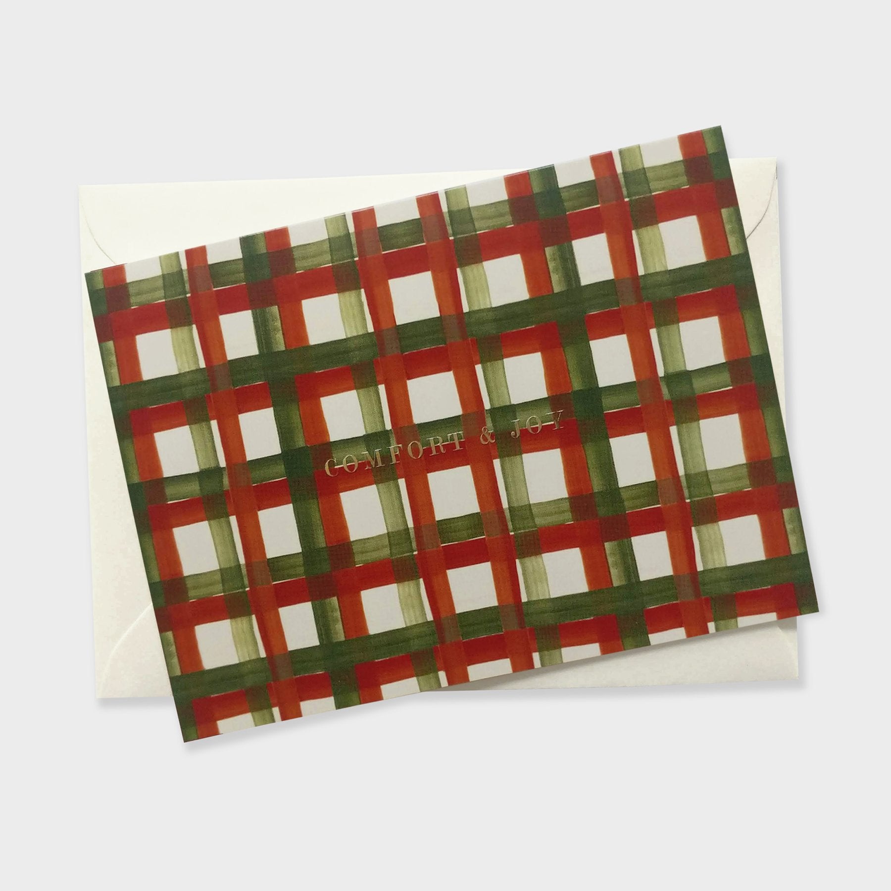 Annie Dornan Smith - Comfort and Joy Tartan Christmas Card