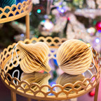 Paper Honeycomb Hanging Decoration - Kraft