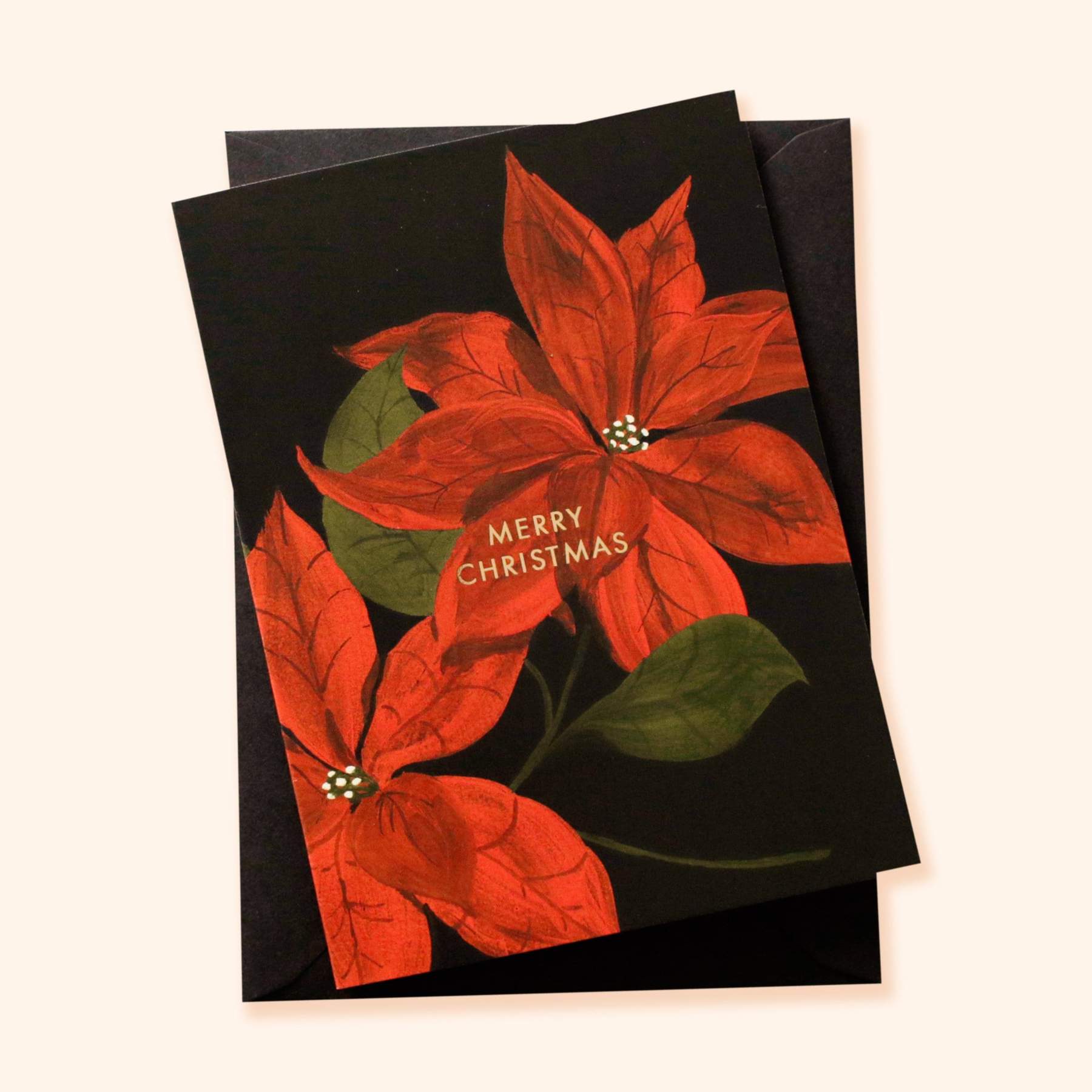Annie Dornan Smith - Botanical Poinsettia Christmas card