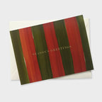 Annie Dornan Smith - Season's Greetings striped Christmas Card