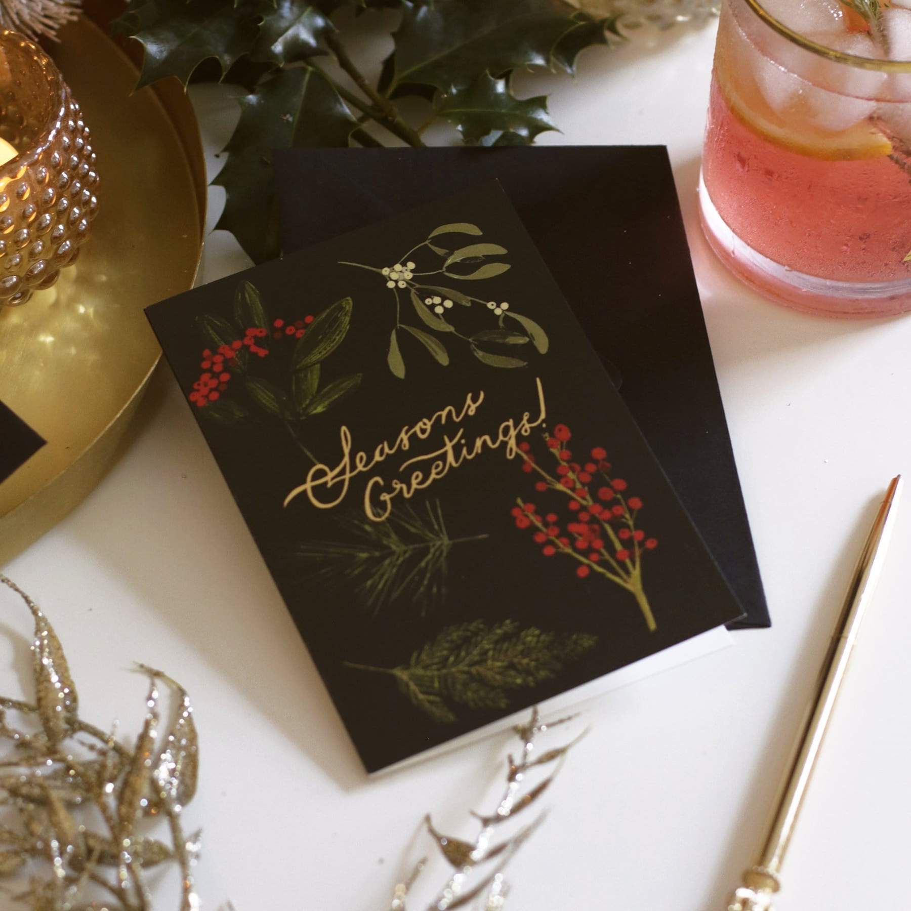 Annie Dornan Smith - Botanical Season's Greetings Christmas card