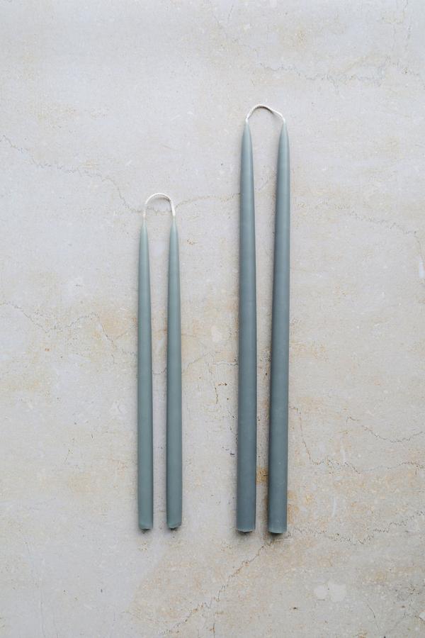 Storm Hand Dipped Taper Candles - pair