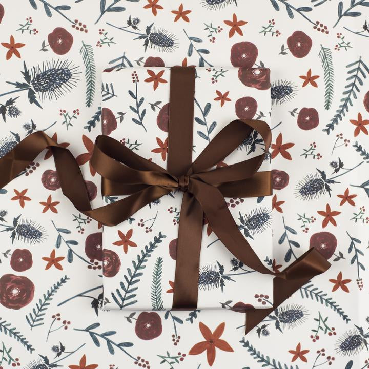 Thistles and Floral - Gift Wrap